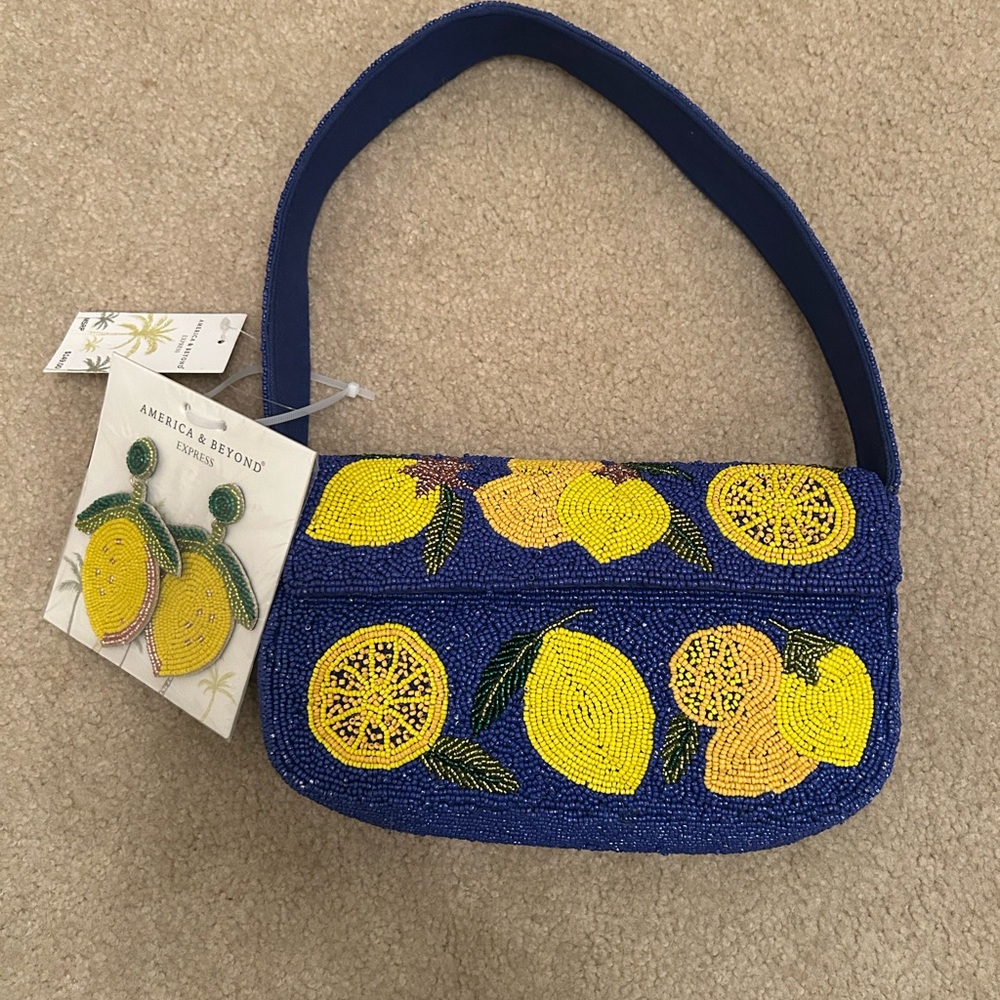 Lemon Beaded Bag Viral